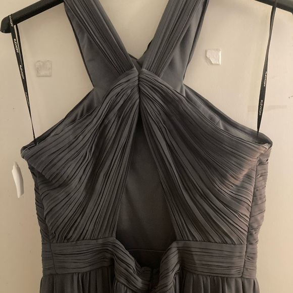 Bill levkoff size 12 women’s sleeveless gray bridesmaid dress - Picture 5 of 12